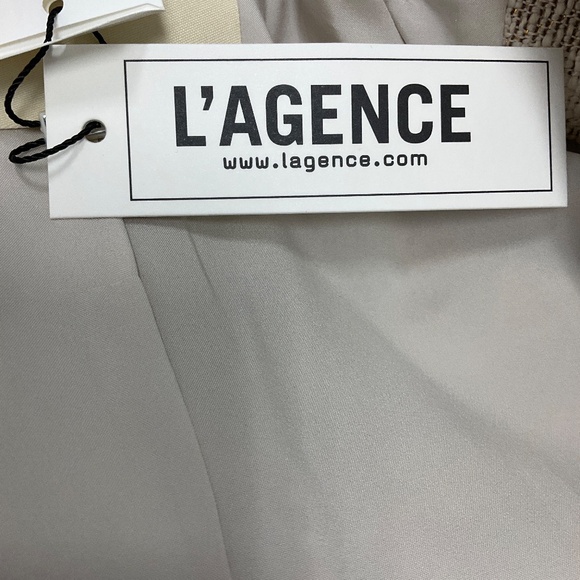 L'AGENCE ECRU / GOLD KENZIE DOUBLE BREASTED BLAZER - Picture 5 of 6